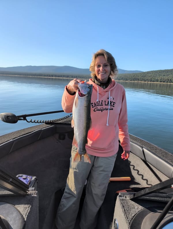 Eagle Lake slow till water cools off
